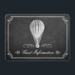 Het Chalkboard Hot Air Ballon Wedding Collectie Informatiekaartje<br><div class="desc">Het Chalkboard Hete Luchtballon Bruiloft Collectie - Detail Kaarten.</div>