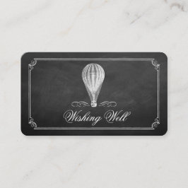 Het Chalkboard Hot Air Ballon Wedding Collectie Informatiekaartje