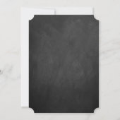 Het Chalkboard Hot Air Ballon Wedding Collectie Kaart (Achterkant)