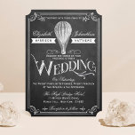 Het Chalkboard Hot Air Ballon Wedding Collectie Kaart<br><div class="desc">Viel in stijl met deze scharnierballonbruiloft-uitnodigingen. De formulering van de sjabloon is gemakkelijk te personaliseren en uw gasten zullen enthousiast zijn wanneer zij deze prachtige uitnodigingen ontvangen.</div>