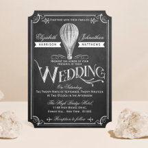Het Chalkboard Hot Air Ballon Wedding Collectie