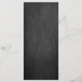 Het Chalkboard Hot Air Ballon Wedding Collectie Menu (Achterkant)