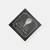 Het Chalkboard Hot Air Ballon Wedding Collectie Servet (Hoek)