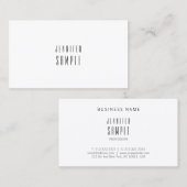 Het charmant, modern, minimalistisch ontwerp is du visitekaartje (Voorkant / Achterkant)