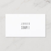 Het charmant, modern, minimalistisch ontwerp is du visitekaartje (Voorkant)