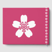 Het charmante Sakura in het Raspberry Guest Book Gastenboek (Achterkant)