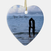 Het charmante Silhouette van Husband & Wife bij he Keramisch Ornament (Rechts)