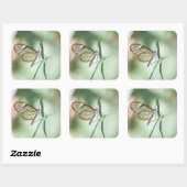 Het charmen van Duidelijke Boter Vierkante Sticker (Vel)