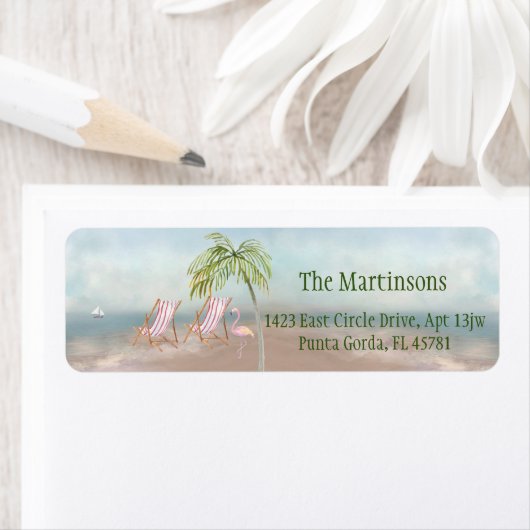 Het charteren adres van de Terugkeer van de Beach  Etiket (Insitu)