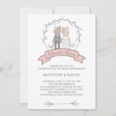 Het charteren katten een paar nodigt uit kaart (Voorkant)