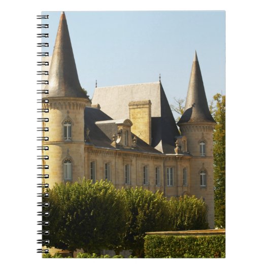 Het Chateau Baron Pichon Longueville in Notitieboek (Voorkant)