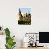 Het Chateau Baron Pichon Longueville in Poster (Thuiskantoor)