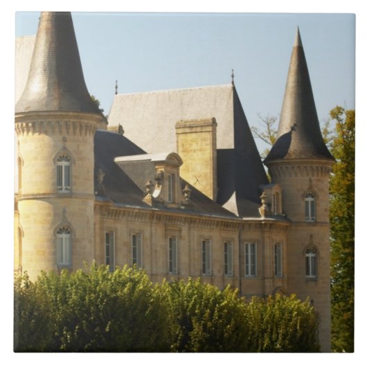Het Chateau Baron Pichon Longueville in Tegeltje (Voorkant)