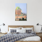 Het Chateau Frontenac in Quebec City, Canada. Canvas Afdruk (Insitu (Slaapkamer))