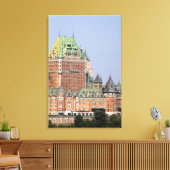Het Chateau Frontenac in Quebec City, Canada. Canvas Afdruk (Insitu (Woonkamer))
