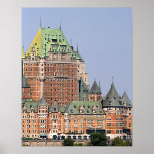 Het Chateau Frontenac in Quebec City, Canada. Poster