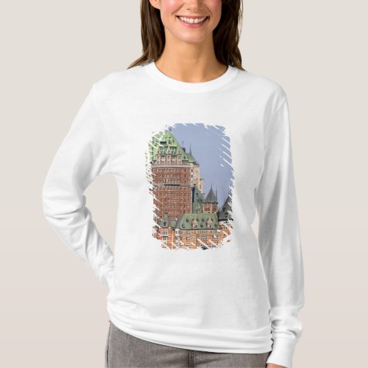 Het Chateau Frontenac in Quebec City, Canada. T-shirt (Voorkant)