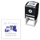 Het Château Retouradres van de koningin Zelfinktende Stempel (In situ)