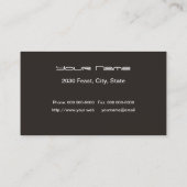 Het Chef-Visitekaartje Visitekaartje (Achterkant)