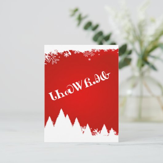 Het Cherokee Vrolijke Briefkaart van Kerstmis (Staand voorkant)