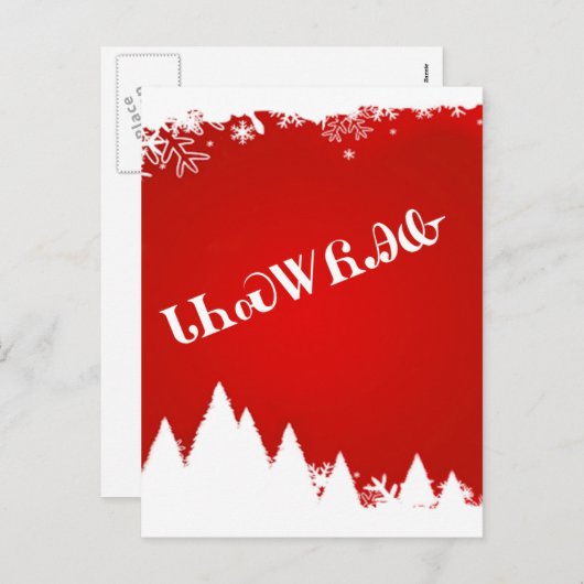 Het Cherokee Vrolijke Briefkaart van Kerstmis (Voorkant / Achterkant)