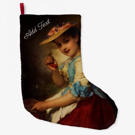 Het Cherry Girl van Adolphe Piot Grote Kerstsok (Voorkant)
