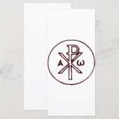 Het Chi-Rho Christogram symbool (Voorkant / Achterkant)