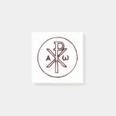 Het Chi-Rho Christogram symbool Post-it® Notes (Voorkant)