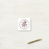 Het Chi-Rho Christogram symbool  Post-it® Notes (Op bureau)