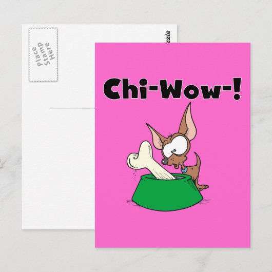 Het chi-Wow van Chihuhua T-shirts en Giften Briefkaart (Voorkant / Achterkant)