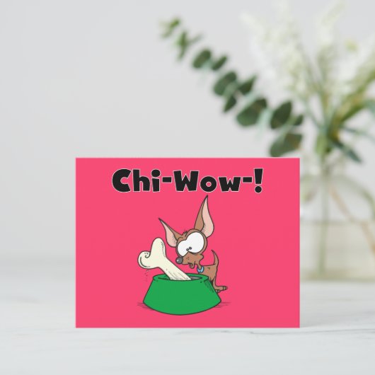 Het chi-Wow van Chihuhua T-shirts en Giften Briefkaart (Staand voorkant)