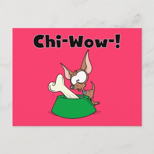 Het chi-Wow van Chihuhua T-shirts en Giften Briefkaart (Voorkant)