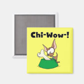 Het chi-Wow van Chihuhua T-shirts en Giften Magneet (Voorkant / Achterkant)