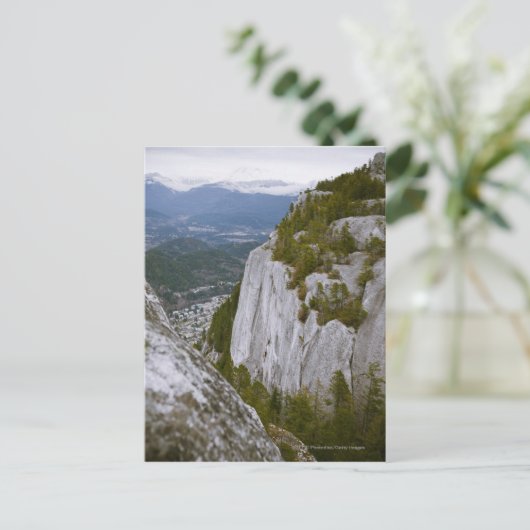 Het "Chief" Arial-Uitzicht in Squamish Briefkaart (Staand voorkant)