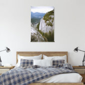 Het "Chief" Arial-Uitzicht in Squamish Canvas Afdruk (Insitu (Slaapkamer))