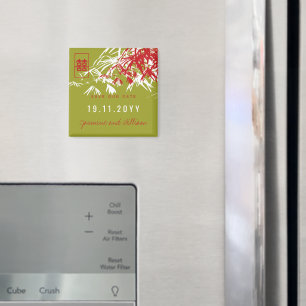 Het Chinese Bamboe van het Huwelijk Modern sparen Magneet