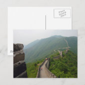 Het Chinese briefkaart van de muur (Voorkant / Achterkant)