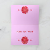 HET CHINESE GEÏLLUSTREERDE SHIRT VAN DE DIERENRIEM FEESTDAGEN KAART (Binnen)