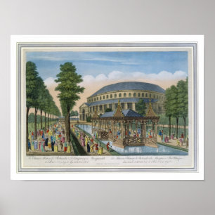 Het Chinese Huis, de Rotunda en het bedrijf in Poster