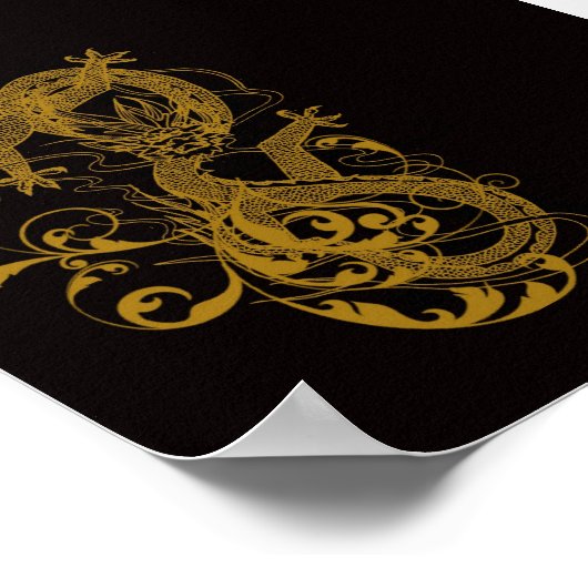 Het Chinese jaar van de draak 2012 Poster (Hoek)