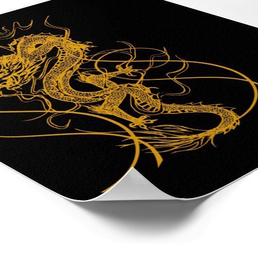 Het Chinese jaar van de draak 2012 Poster (Hoek)