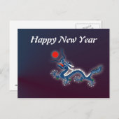 Het Chinese Jaar van Tet van het Nieuwjaar van het Feestdagenkaart (Voorkant / Achterkant)