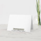 Het Chinese Konijn van het Nieuwjaar 新年快乐 Feestdagen Kaart (Achterkant)