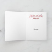 Het Chinese Nieuwjaar van de draak Feestdagen Kaart (Binnen)