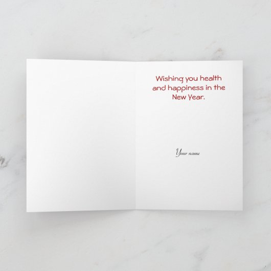 Het Chinese Nieuwjaar van de draak Feestdagen Kaart (Binnen)