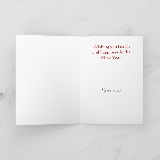 Het Chinese Nieuwjaar van het konijn Feestdagen Kaart (Binnen)