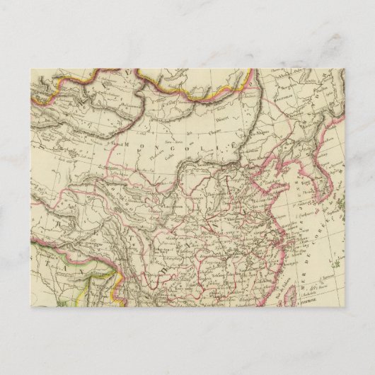 Het Chinese Rijk en Japan Briefkaart (Voorkant)
