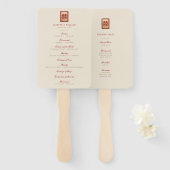 Het Chinese Weddenschap Programma van de Rechthoek Handwaaier (Voorkant en achterkant)