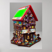 Het chocoladehuis | AI Art Poster (Voorkant)