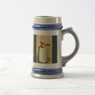 Het Chocolademeisje (Miss Baldauf), van Liotard Je Bierpul